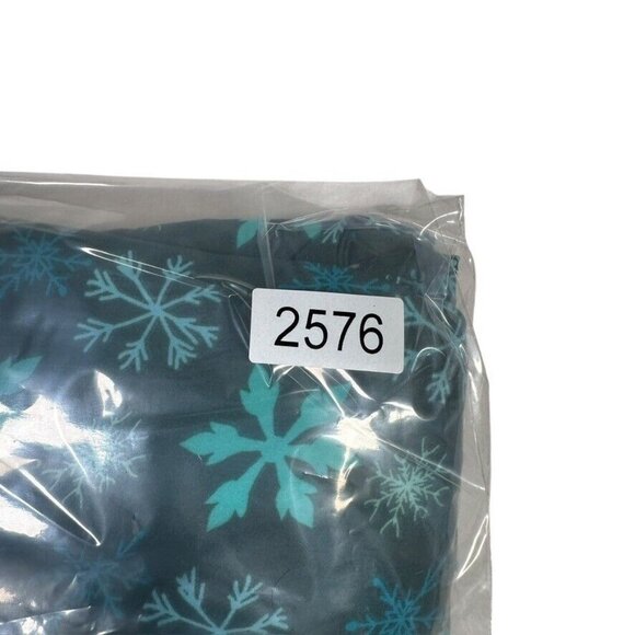 Dot Dot Smile Flapper Dress Sz 7 Snowflake Green Blue Christmas Holiday Winter - Picture 6 of 6